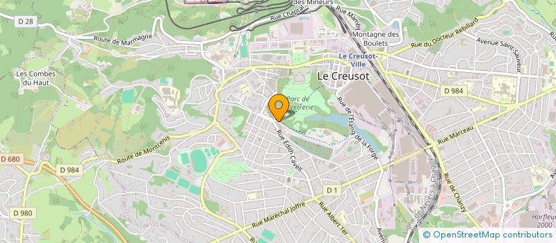 localisation de l'entreprise CLUB DE YOGA DU CREUSOT  LE CREUSOT