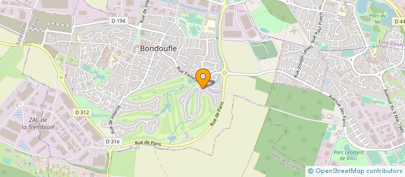 localisation de l'entreprise CLUB DEGUSTATION DE BONDOUFLE VENDANGES TARDIVES  BONDOUFLE