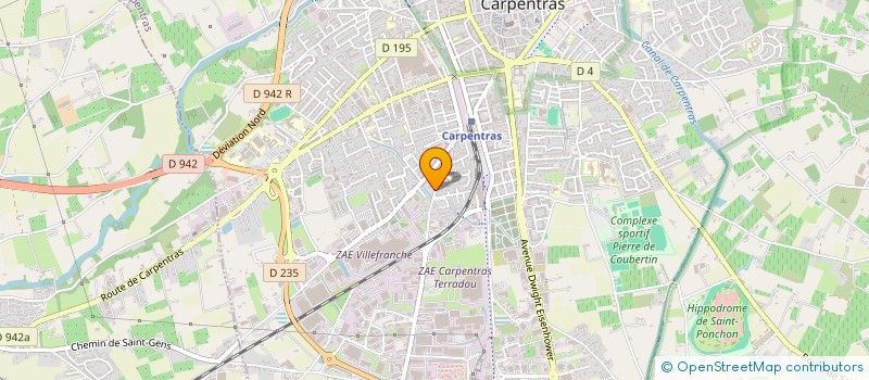 localisation de l'entreprise CLUB DES 3 L  CARPENTRAS