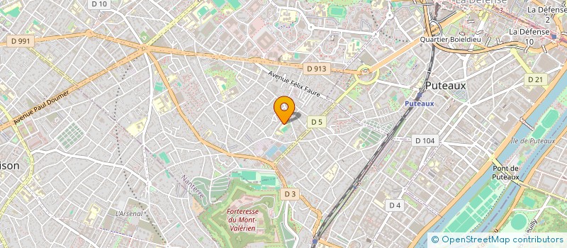localisation de l'entreprise CLUB DES 4 MATINS à NANTERRE