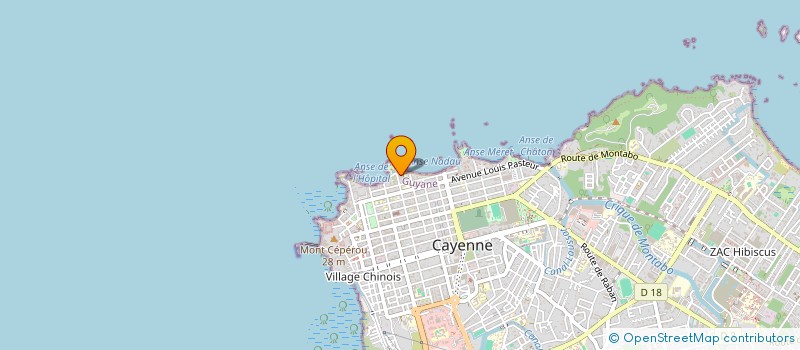 localisation de l'entreprise CLUB DES 40 DE LA JCI CAYENNE  CAYENNE