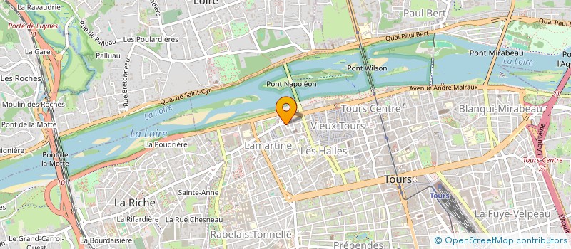 localisation de l'entreprise CLUB DES 40 - PARTENAIRE DE LA JEUNE CHAMBRE ECONOMIQUE DE TOURS  TOURS