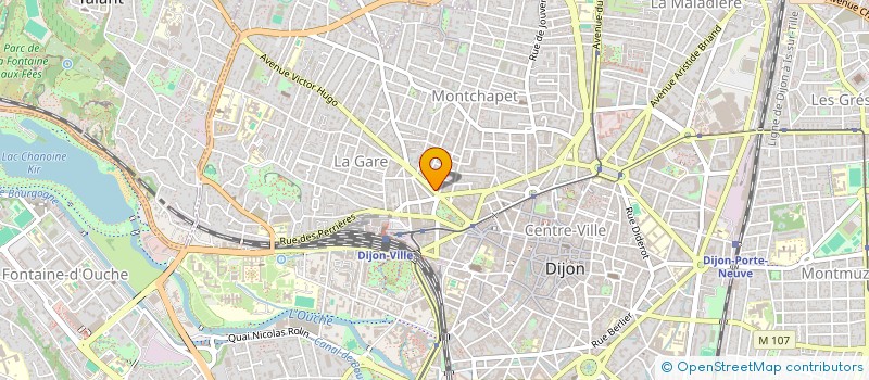 localisation de l'entreprise CLUB DES 5 à DIJON