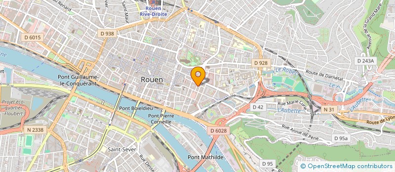 localisation de l'entreprise CLUB DES 5  ROUEN