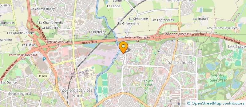 localisation de l'entreprise CLUB DES ACHETEURS FREELANCES  SAINT-GREGOIRE