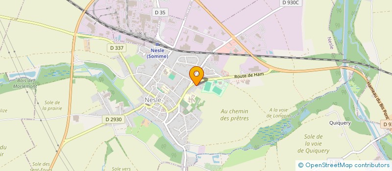 localisation de l'entreprise CLUB DES ACTEURS ECONOMIQUES DE L'EST DE LA SOMME  NESLE