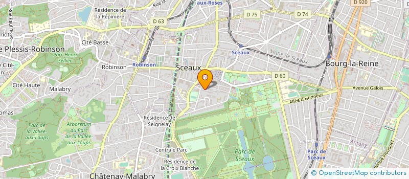 localisation de l'entreprise CLUB DES AINES à SCEAUX
