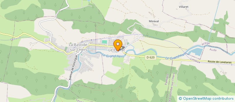localisation de l'entreprise CLUB DES AINES à LA BASTIDE SUR L'HERS