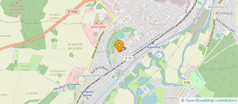 localisation de l'entreprise CLUB DES AINES  THOUROTTE