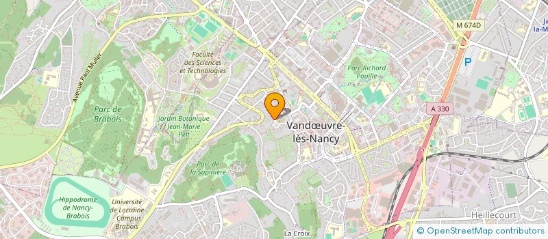 localisation de l'entreprise CLUB DES AINES  VANDUVRE-LES-NANCY