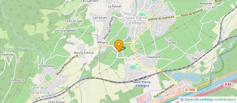 localisation de l'entreprise CLUB DES AINES DE L ARCLUSAZ  SAINT-PIERRE-D'ALBIGNY