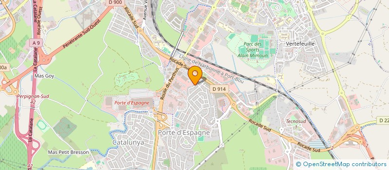 localisation de l'entreprise CLUB DES AINES DE LA LUNETTE à PERPIGNAN