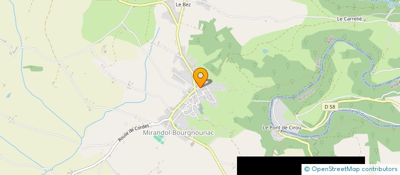 localisation de l'entreprise CLUB DES AINES DE LA VALLEE DU VIAUR COMMUNES DE MONTIRAT ET SAINT CHRISTOPHE à MONTIRAT