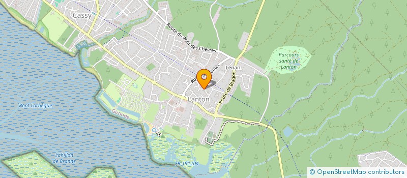 localisation de l'entreprise CLUB DES AINES DE LANTON  LANTON