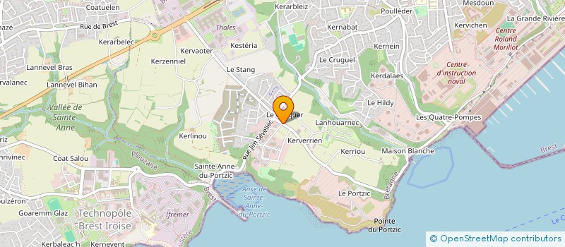 localisation de l'entreprise CLUB DES AINES DE PLOUZANE à BREST