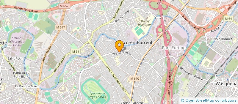 localisation de l'entreprise CLUB DES AINES DU QUESNE à MARCQ-EN-BARŒUL