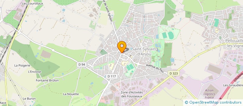 localisation de l'entreprise CLUB DES AINES ET DE L'AMITIE 'HELENE BOUMARD'  VERRIERES-EN-ANJOU