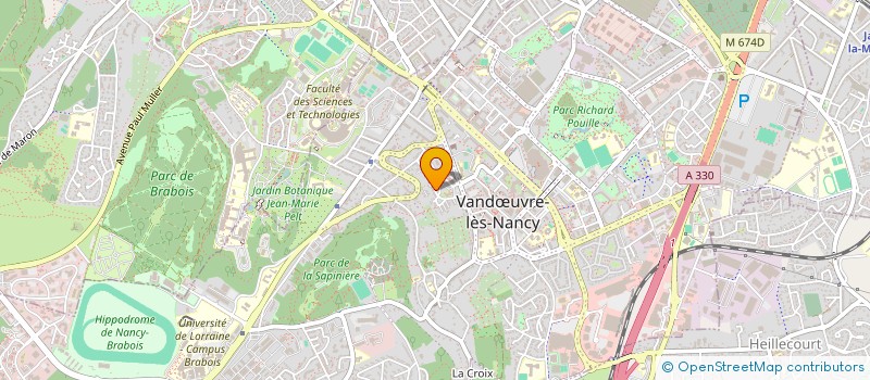 localisation de l'entreprise CLUB DES AINES G.V. à VANDŒUVRE-LES-NANCY