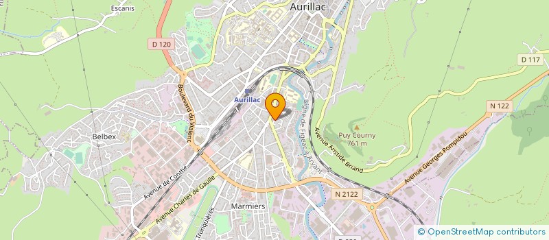localisation de l'entreprise CLUB DES AINES MAISON NEUVE à AURILLAC