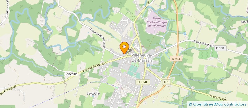 localisation de l'entreprise CLUB DES AINES RURAUX  VILLENEUVE-DE-MARSAN