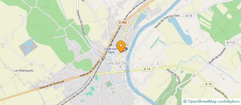 localisation de l'entreprise CLUB DES AINES RURAUX DE LISLE SUR TARN à LISLE-SUR-TARN