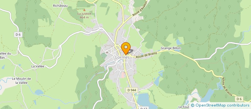 localisation de l'entreprise CLUB DES AINES RURAUX DE LORMES à LORMES