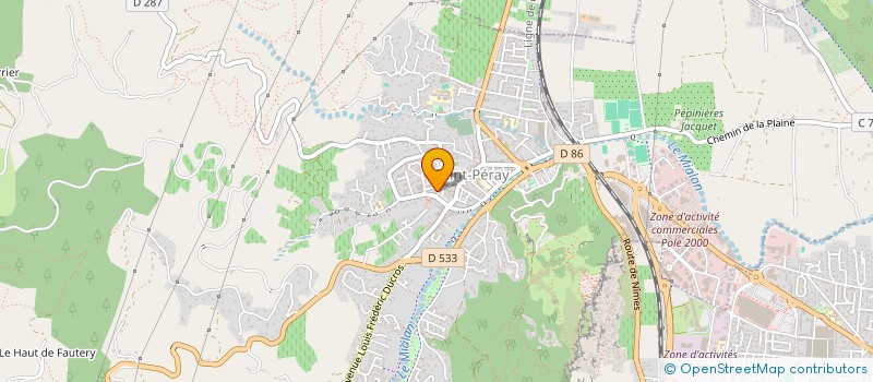 localisation de l'entreprise CLUB DES AINES RURAUX DU BELVEDERE DE SAINT -ROMAIN DE LERPS  SAINT-ROMAIN-DE-LERPS