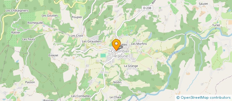 localisation de l'entreprise CLUB DES AINES RURAUX  ' L' EGLANTIER '  SAINT-BARTHELEMY-GROZON