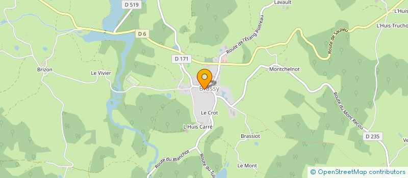 localisation de l'entreprise CLUB DES AINES RURAUX LE SAINT-GERVAIS  BRASSY