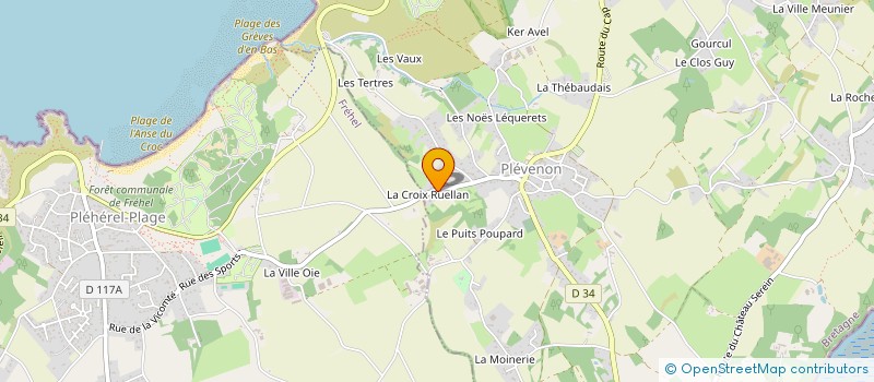 localisation de l'entreprise CLUB DES AINES RURAUX PLEVENON  PLEVENON