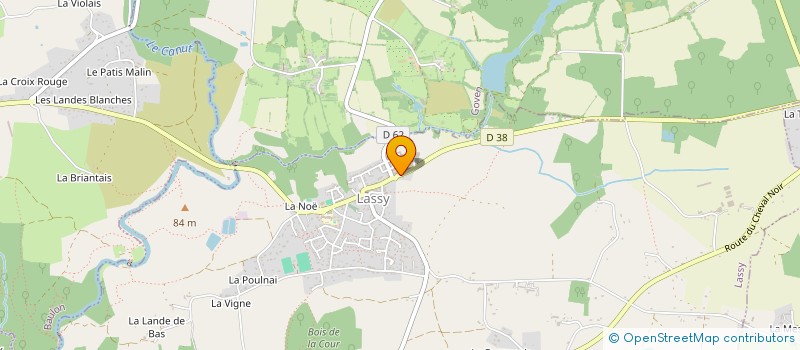 localisation de l'entreprise CLUB DES AJONCS  LASSY