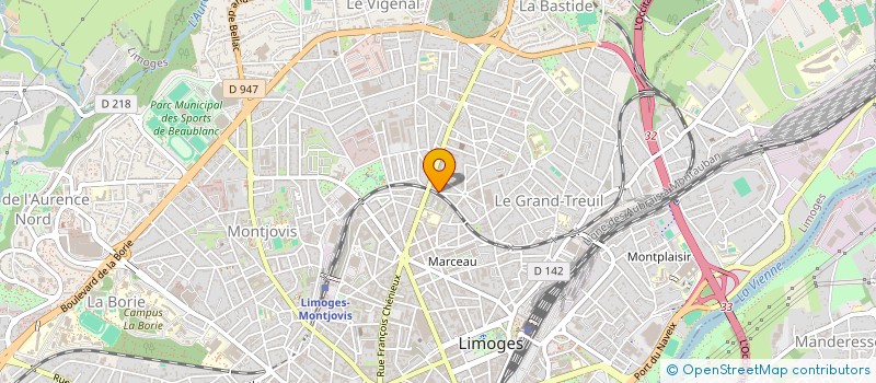 localisation de l'entreprise CLUB DES AMATEURS CINEASTES LIMOUSINS à LIMOGES