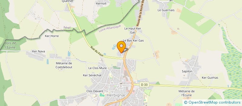 localisation de l'entreprise CLUB DES AMATEURS DE GREYHOUNDS DE FRANCE à HERBIGNAC