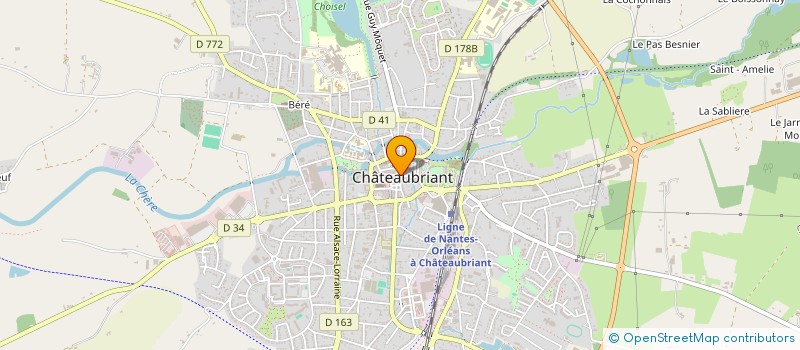 localisation de l'entreprise CLUB DES AMIS DE LA PRESSE OCEANE  CHATEAUBRIANT