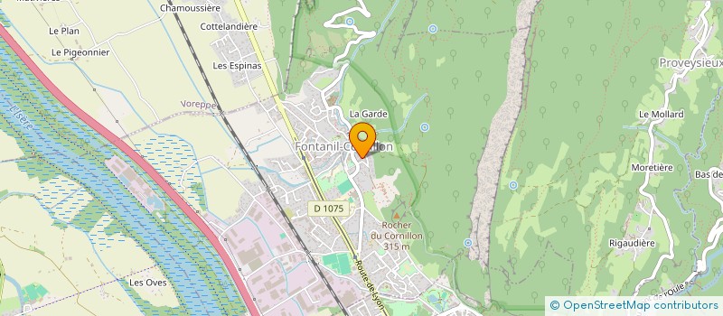 localisation de l'entreprise CLUB DES AMIS DU CORNILLON  FONTANIL-CORNILLON