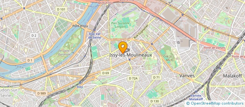 localisation de l'entreprise CLUB DES AMIS DU PSG à ISSY-LES-MOULINEAUX