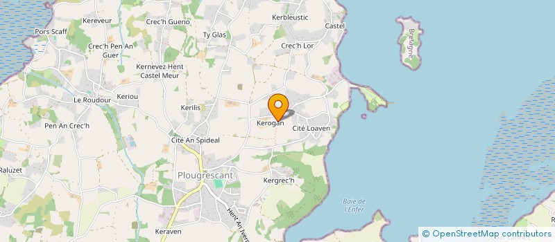 localisation de l'entreprise CLUB DES AMIS DU STETCHING  PLOUGRESCANT