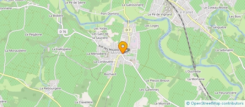 localisation de l'entreprise CLUB DES AMIS REUNIS  CHATEAU-THEBAUD