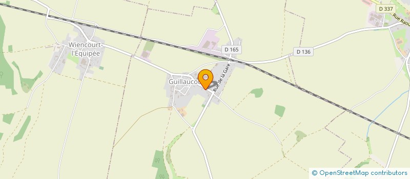 localisation de l'entreprise CLUB DES ANCIENS  GUILLAUCOURT