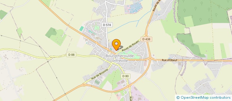 localisation de l'entreprise CLUB DES ANCIENS DE BOURGTHEROULDE-INFREVILLE  GRAND BOURGTHEROULDE