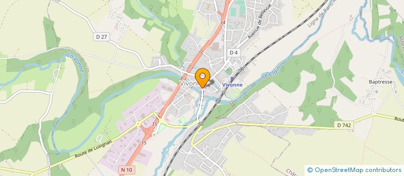 localisation de l'entreprise CLUB DES ANCIENS DE CHATEAU LARCHER  CHATEAU-LARCHER