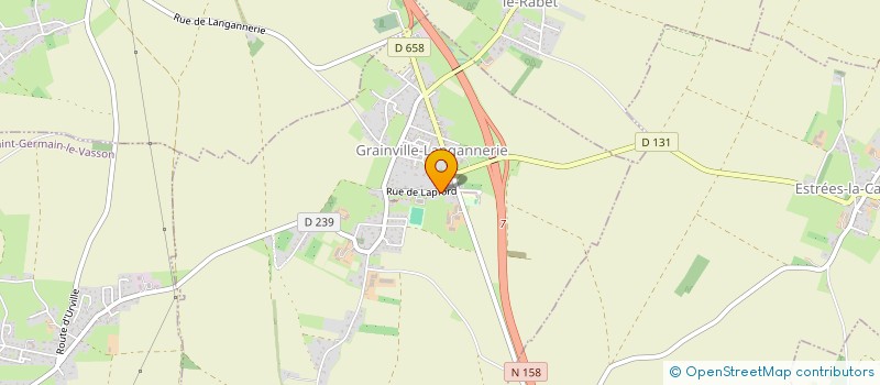 localisation de l'entreprise CLUB DES ANCIENS DE GRAINVILLE-LANGANNERIE  GRAINVILLE-LANGANNERIE