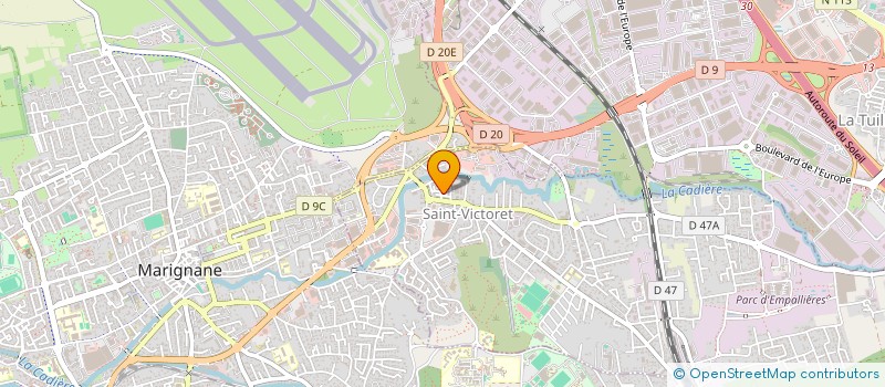 localisation de l'entreprise CLUB DES ANCIENS DE SAINT VICTORET  SAINT-VICTORET