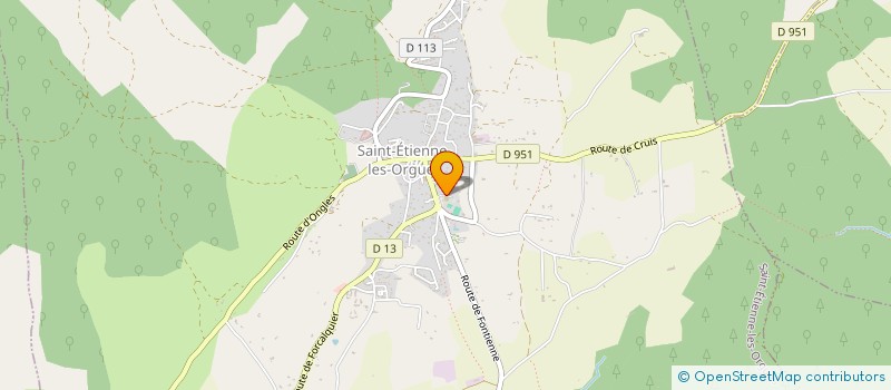 localisation de l'entreprise CLUB DES ANCIENS DE ST ETIENNE LES ORGUES ET ENVIRONS : LES CHANTERELLES à SAINT-ETIENNE-LES-ORGUES