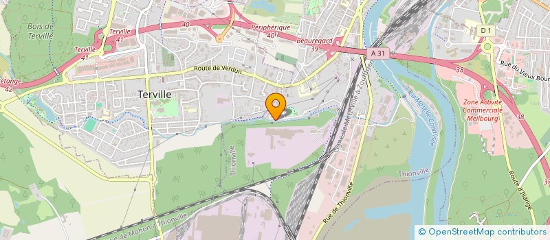 localisation de l'entreprise CLUB DES ANCIENS DE THIONVILLE BEAUREGARD  THIONVILLE