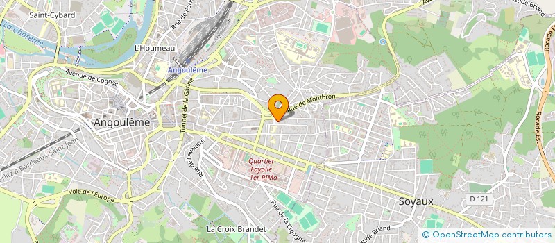 localisation de l'entreprise CLUB DES ANCIENS DE VICTOR HUGO SAINT ROCH à ANGOULEME