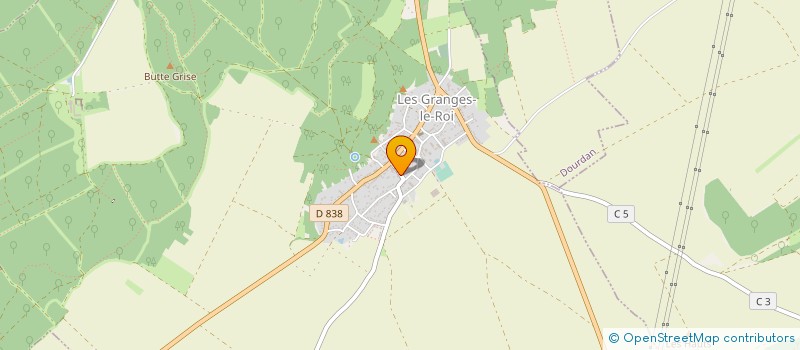 localisation de l'entreprise CLUB DES ANCIENS DES GRANGES LE ROI à LES GRANGES-LE-ROI