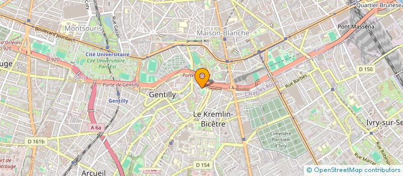 localisation de l'entreprise CLUB DES ANCIENS, DES RETRAITES ET ACTIFS D'IBM   GENTILLY