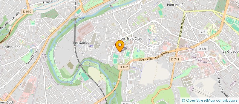 localisation de l'entreprise CLUB DES ANCIENS DES TROIS CITES à POITIERS