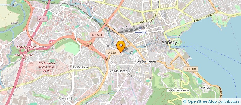 localisation de l'entreprise CLUB DES ANCIENS DU PONT-NEUF à ANNECY